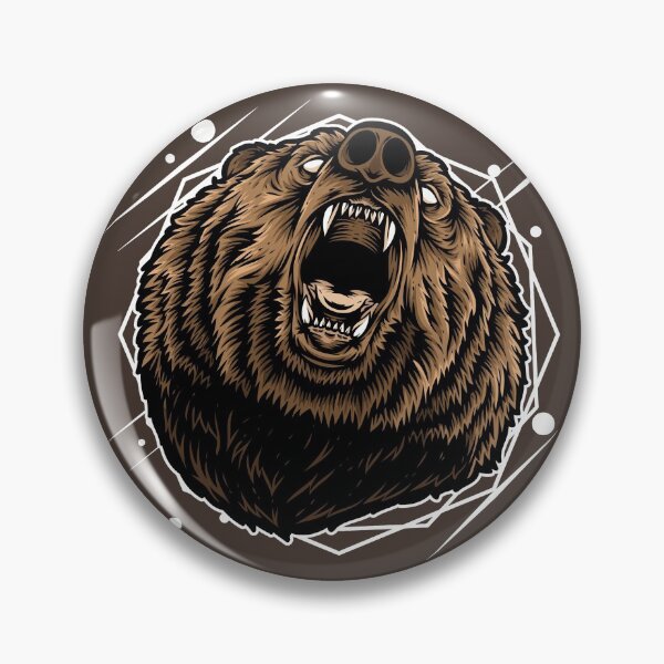 Item preview, Grizzly Bear Head designed and sold by VibrantGifts.