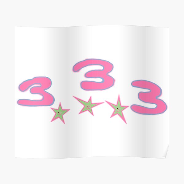 Bladee Drain Gang 333 Logo Poster