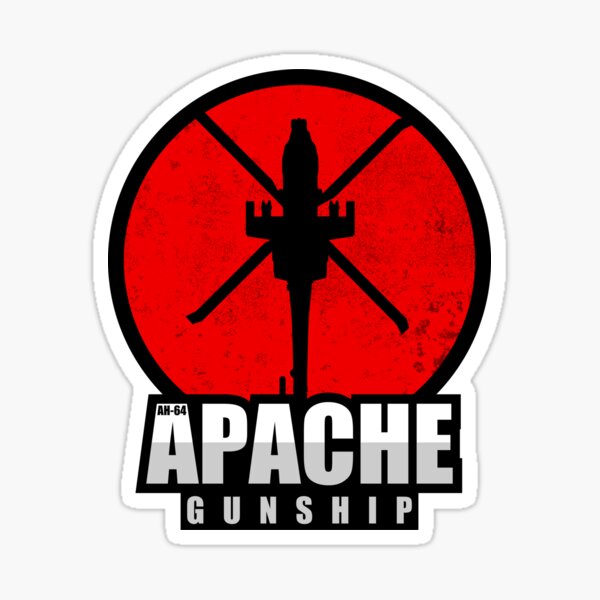 Vista previa del artículo con la obra «Parche Apache AH-64 (apenado)», diseñado y vendido por StrongVlad.