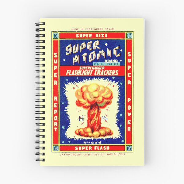 Item preview, SUPER ATOMIC FLASHLIGHT CRACKERS FIREWORKS designed and sold by ThrowbackAds.