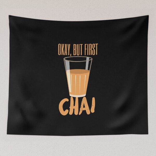 Item preview, Funny Chai Hindi Quote designed and sold by artworkbyrihen.