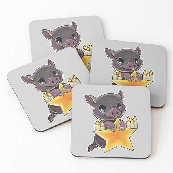 Item preview, Star kissed piggy  designed and sold by ArtOfBianca.