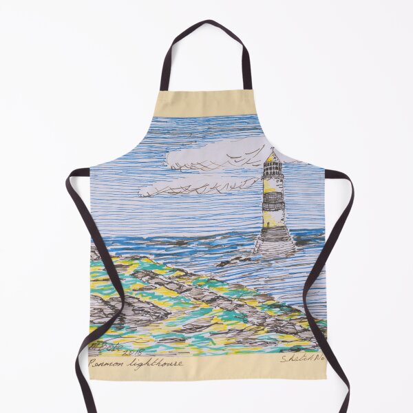 Item preview, Penmon Lighthouse Ink Sketch designed and sold by MickArt1.