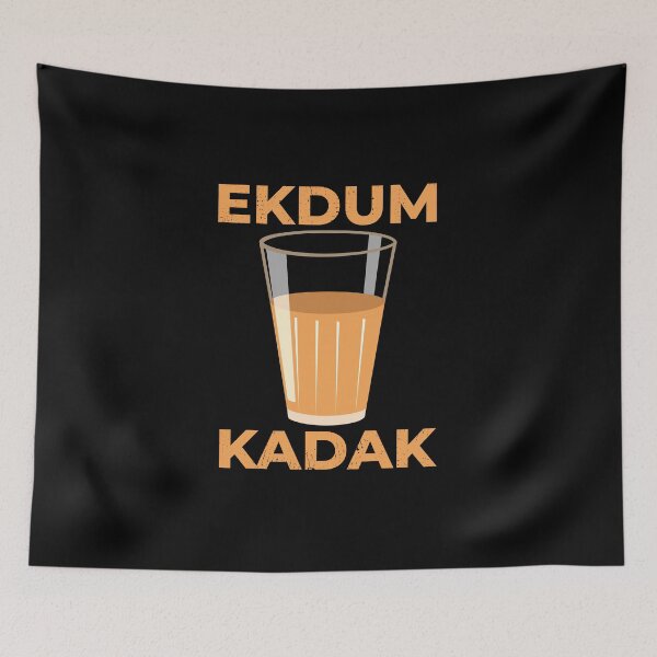 Item preview, Funny Chai Hindi Quote designed and sold by artworkbyrihen.