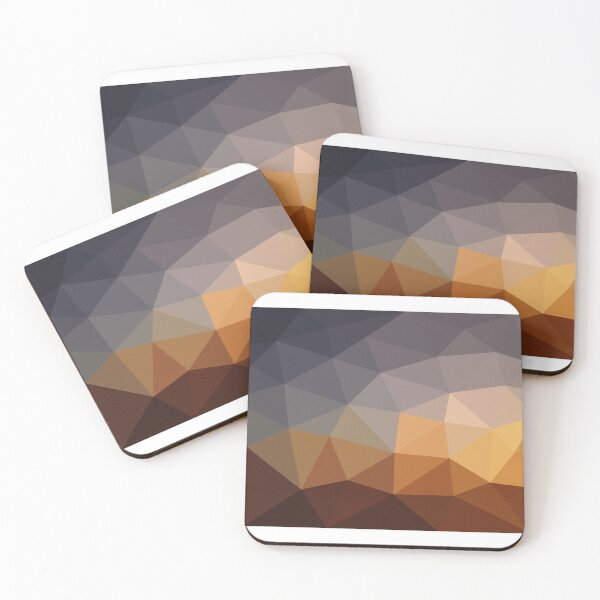 Item preview, Sunset over the clouds Design Low Poly Art [LpA] designed and sold by LowPolyArt2020.