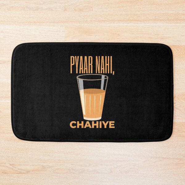 Item preview, Funny Chai Hindi Quote designed and sold by artworkbyrihen.