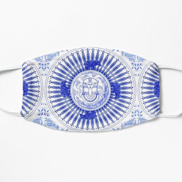 Egyptian Blue and White Hathor (SPODE INSPIRED) Mask