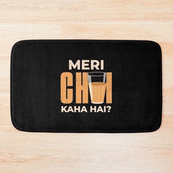 Item preview, Funny Chai Hindi Quote designed and sold by artworkbyrihen.