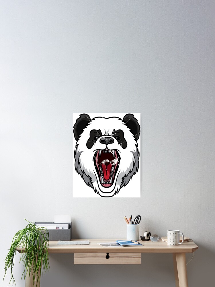 Angry Panda newest Poster Painting canvas 20*30inch