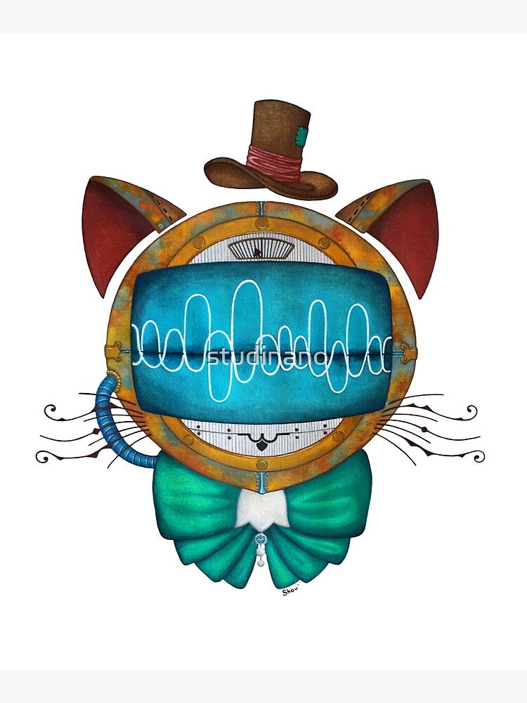 Shoupignon the robot-cat steampunk by studinano