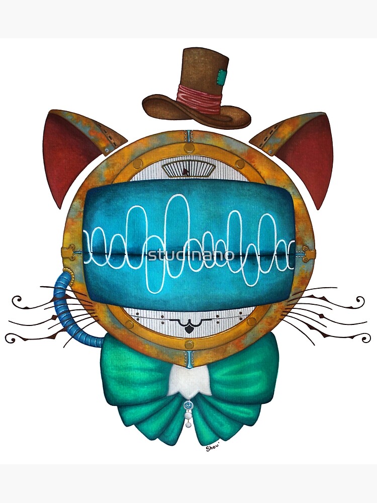 Shoupignon the robot-cat steampunk by studinano