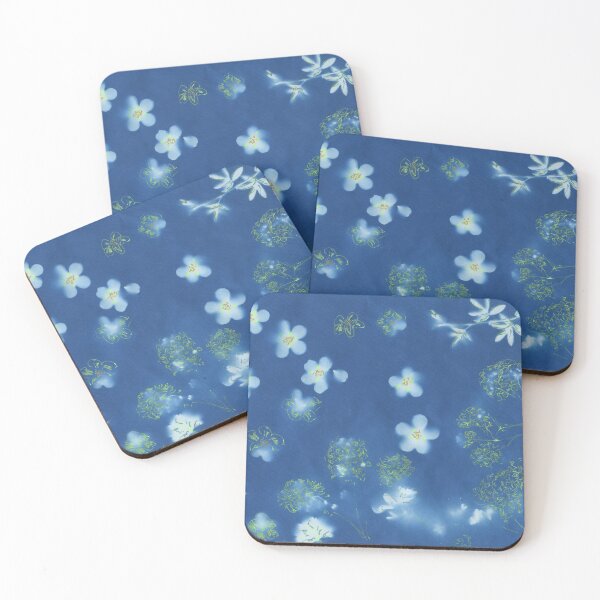 Item preview, Cyanotype Sketch - Potentilla and Alchemilla designed and sold by LymphomaLass.