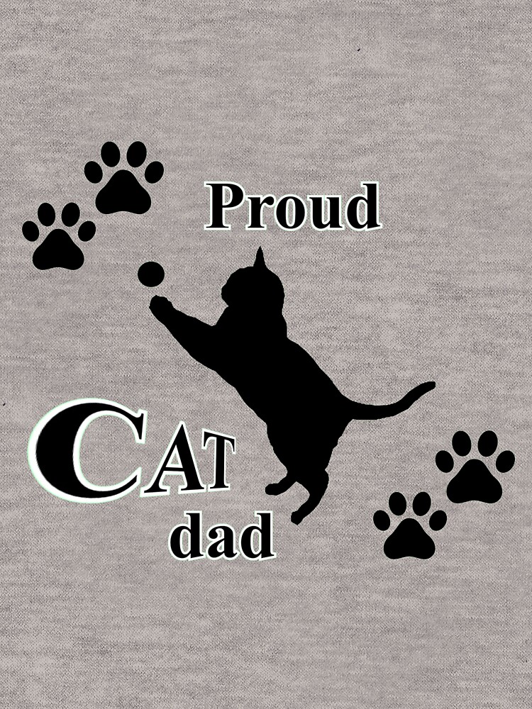 "proud cat dad image" Lightweight Hoodie for Sale by ea2610 Redbubble
