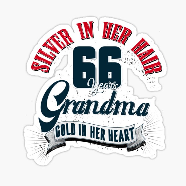Item preview, Grandma, 66th birthday, 66 years, present designed and sold by JIGGO.