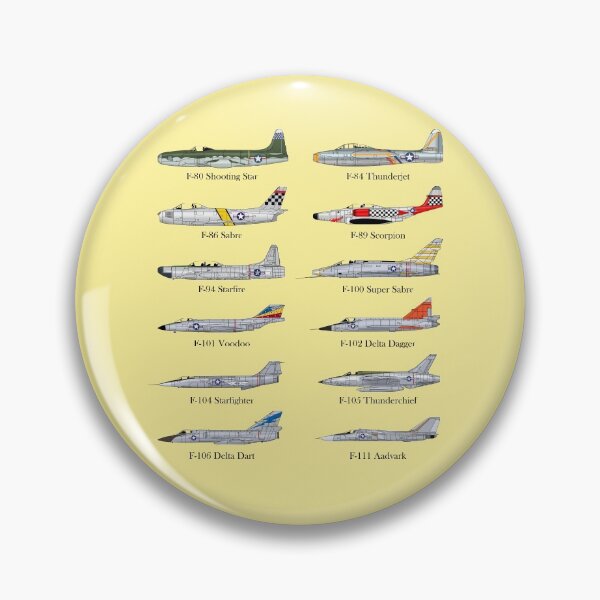 Item preview, USAF Classic Jet Fighters designed and sold by rogue-design.