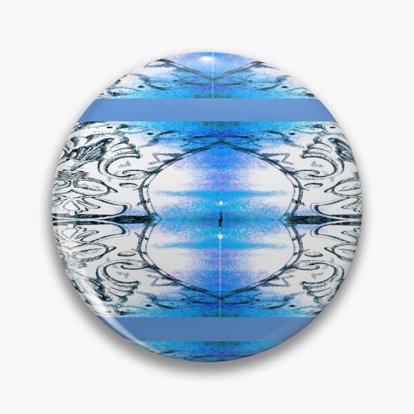 Item preview, oval blue stripes designed and sold by Nickdavisinghe.