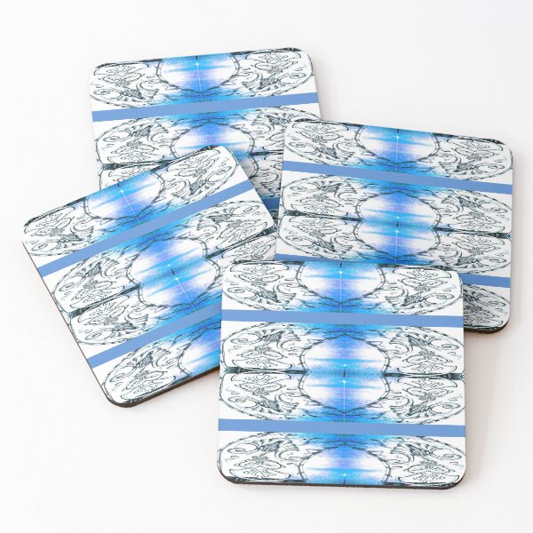 Item preview, oval blue stripes designed and sold by Nickdavisinghe.