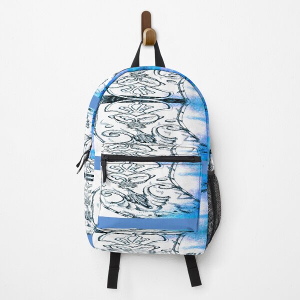 Item preview, oval blue stripes designed and sold by Nickdavisinghe.