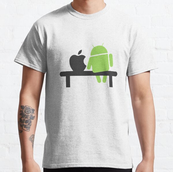 Android vs apple t shirt hotsell