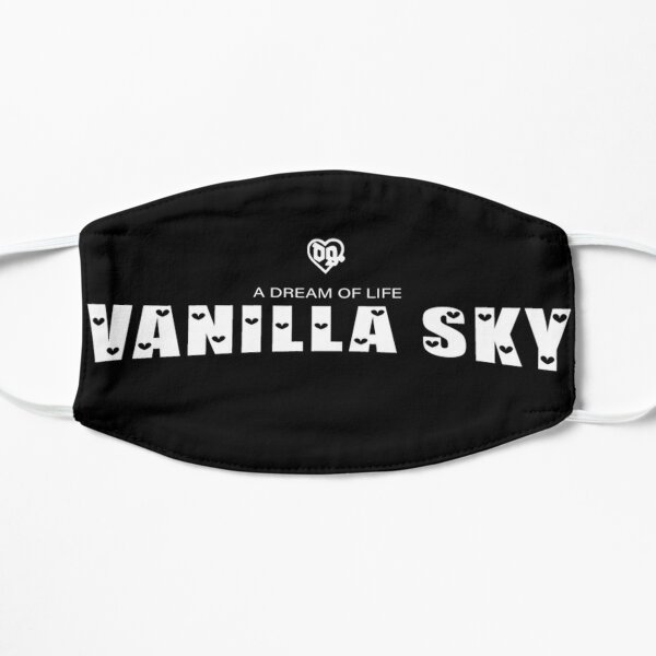 Bladee Drain Gang Vanilla Sky text logo merch Flat Mask
