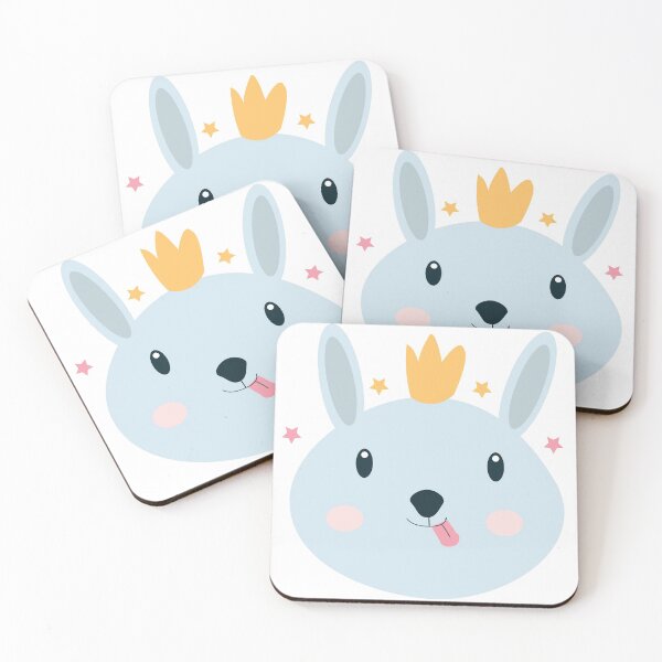 Item preview, Cute Crown Blue Animal Face designed and sold by designntalks.