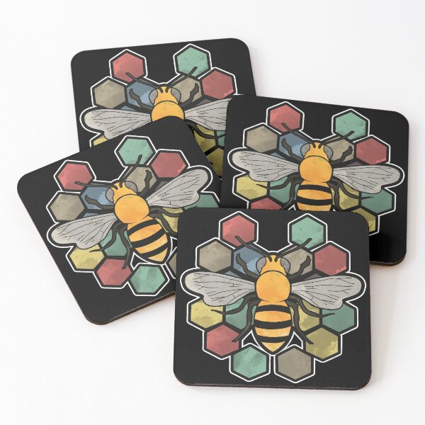 Item preview, Retro colorful bee honeybee designed and sold by Imutobi.