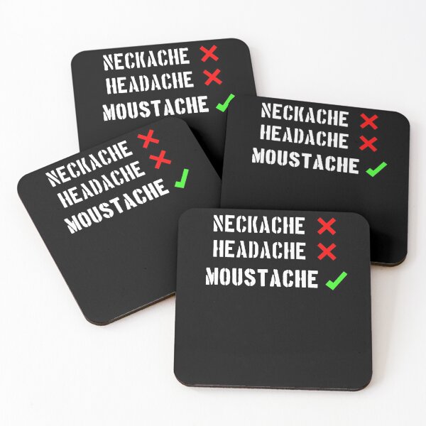 Artikelvorschau, Nackenschmerzen, Kopfschmerzen, MUSTACHE entworfen und verkauft von patriotazx.