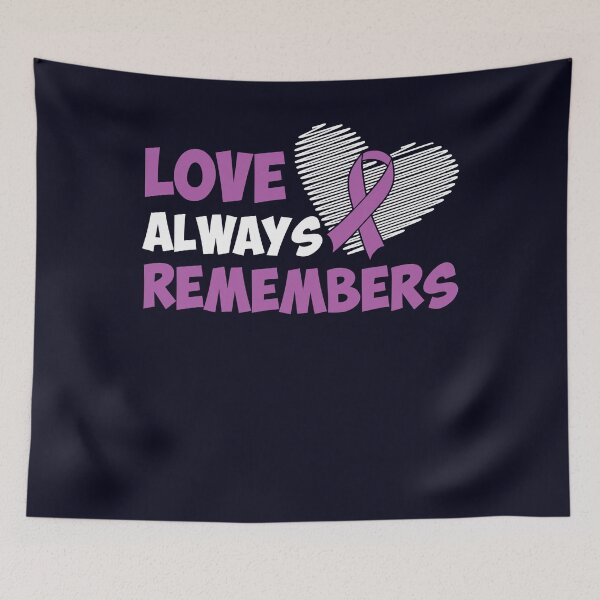 Item preview, Love always Remembers Purple ribbon designed and sold by mmos.