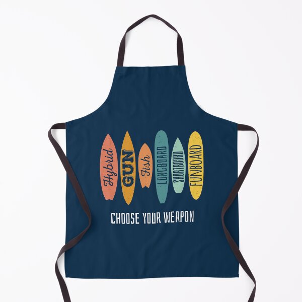 Item preview, Choose Your Weapon Surfboard designed and sold by printadorable.