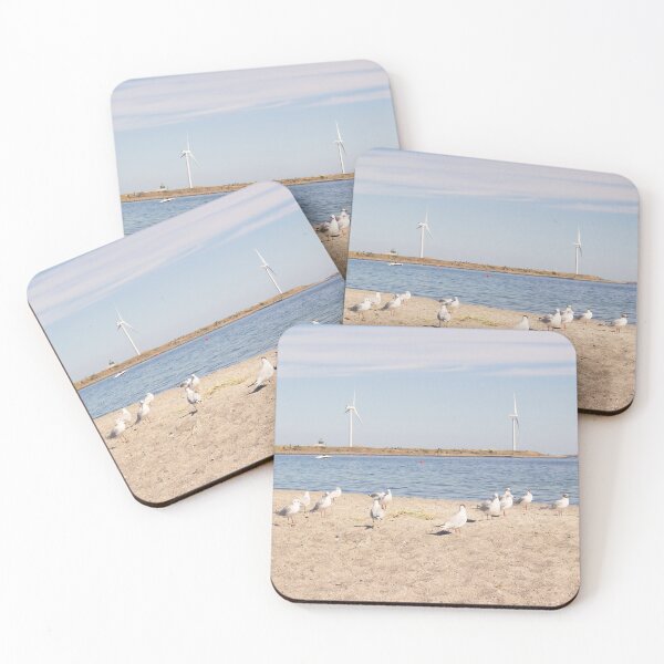 Item preview, Seagulls At The Beach Sunny Day In Denmark designed and sold by ZophiaSolaris.