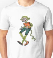 City hipster monkey green Unisex T-Shirt