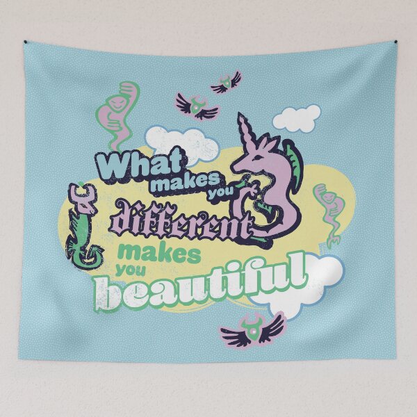 Item preview, What makes you different makes you beautiful. Quote and design. designed and sold by Webstudio  2Amigos.