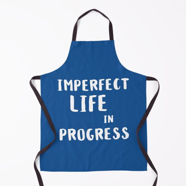 Item preview, Imperfect Life in Progress - White on Blue designed and sold by ImperfectLife.