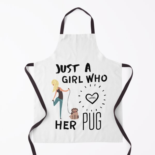 Item preview, Just a girl who loves her pug designed and sold by OneTimeEngineer.