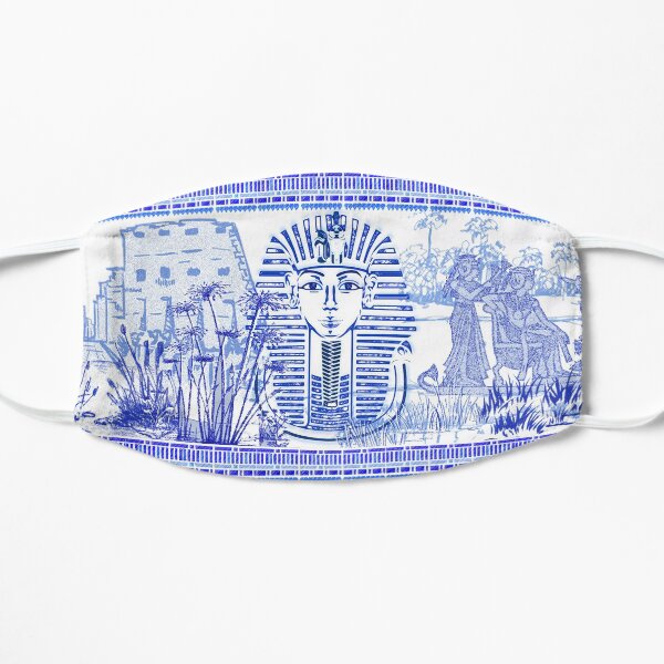 Egyptian Blue and White King Tut (SPODE INSPIRED) Mask