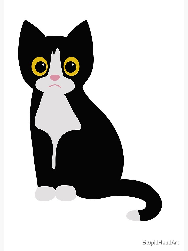 Black White Cat Cartoon Character Domestic:, 49% OFF