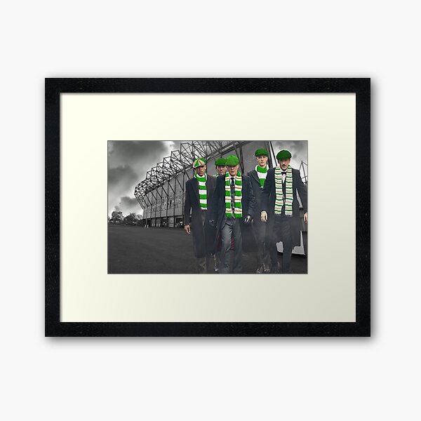 Celtic match day Framed Art Print