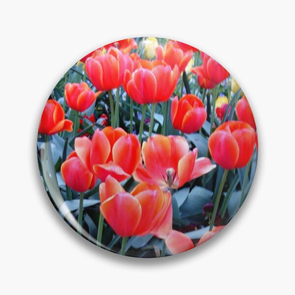 Item preview, Layered garden of orange red tulip designed and sold by HeatherPhn.