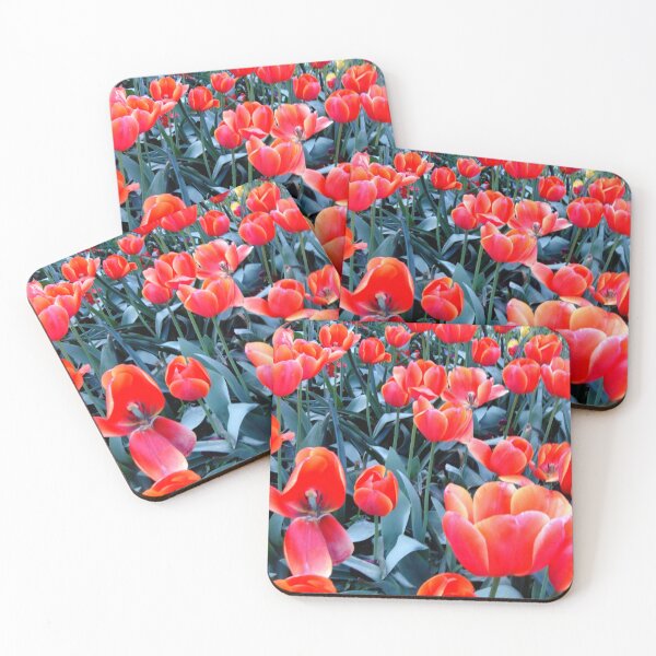 Item preview, Layered garden of orange red tulip designed and sold by HeatherPhn.