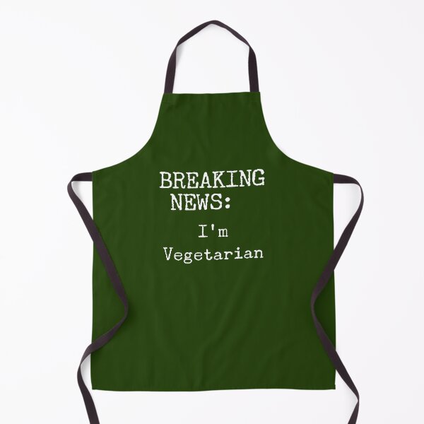 Item preview, Breaking News: I'm A Vegetarian, Anti Meat, Vegetarian, Veggie designed and sold by HomeConscious.