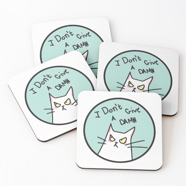 Item preview, I dont give a damn Cat designed and sold by Kurotine.
