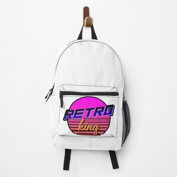 Item preview, Retro King Synthwave Outrun Sunset designed and sold by LauraBarnesArt.
