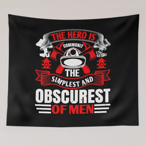Item preview, The Hero Is Commonly The Simplest And Obscurest Of Men  designed and sold by GoodVibeDesign.