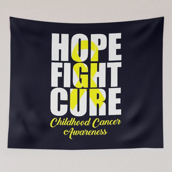 Item preview, Hope Fight Cure Childhood Cancer Awareness Yellow Ribbon designed and sold by mmos.