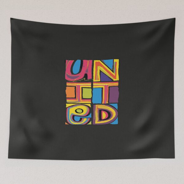 Item preview, UNITED 'Happy Mondays' Inspired Design on Black & Badge designed and sold by Rodney's Marketplace.