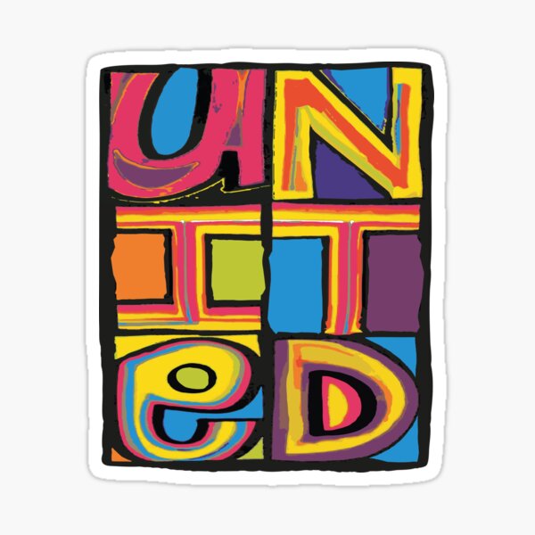 Item preview, UNITED 'Happy Mondays' Inspired Design on Black & Badge designed and sold by LTFRstudio.