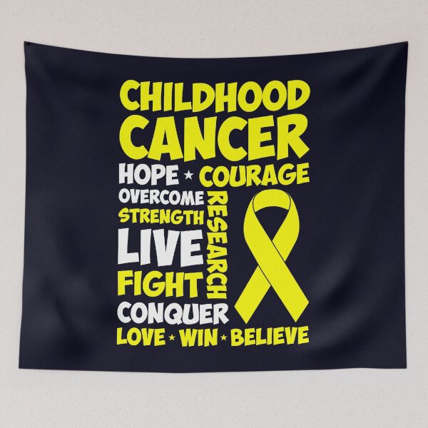Item preview, Love Win Believe Childhood Cancer Awareness Yellow Ribbon designed and sold by mmos.