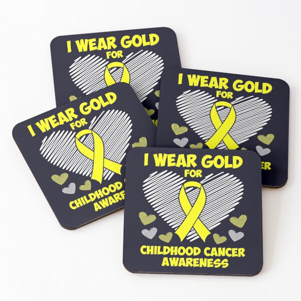 Item preview, I wear Gold for Childhood Cancer Awareness  designed and sold by mmos.
