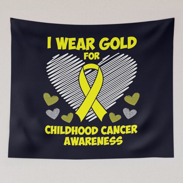 Item preview, I wear Gold for Childhood Cancer Awareness  designed and sold by mmos.