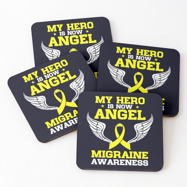 Item preview, My Heros is now Angel Migraine Awareness  designed and sold by mmos.